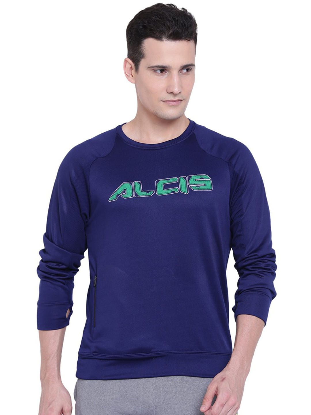 Alcis Mens Navy Sweat Shirt 128MSS378 128MSS378-S