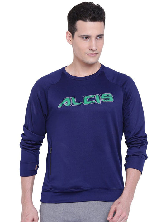 Alcis Mens Navy Sweat Shirt 128MSS378 128MSS378-S