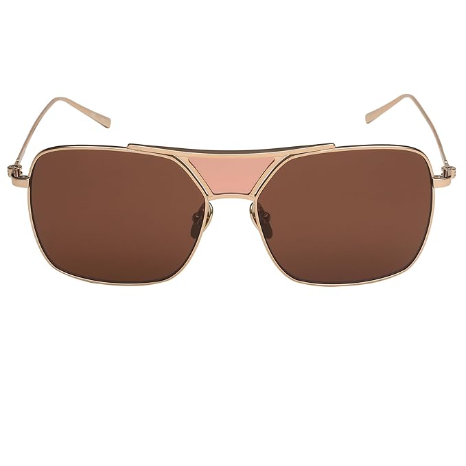 Calvin Klein Solid Square Brown Lens Men's Sunglasses