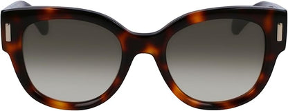 Salvatore Ferragamo Gradient Khaki Brown Framed Sunglasses