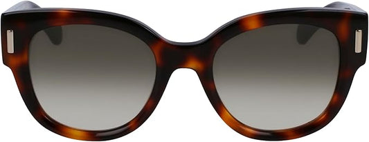 Salvatore Ferragamo Gradient Khaki Brown Framed Sunglasses