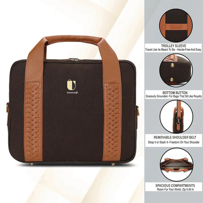 Cross Craft - Mocha Matrix | Laptop Bag / Messenger Bag