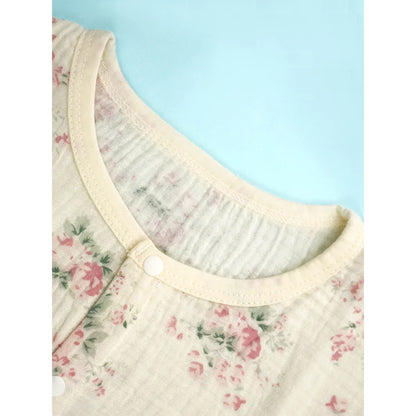 Pink Florals Kids Nightsuit