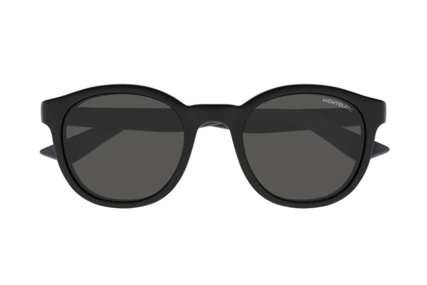 Mont Blanc Black Round Sunglasses