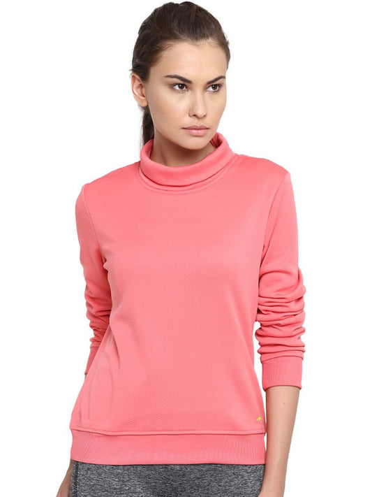 Alcis Women Pink Solid Sweatshirt 133WSS194 133WSS194-S