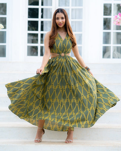 Debbaco Print Maxi Dress