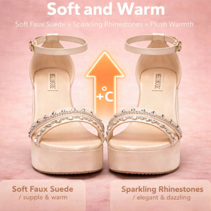The Leilani Hand Embellished Luxury Wedge Shoe Rettrose