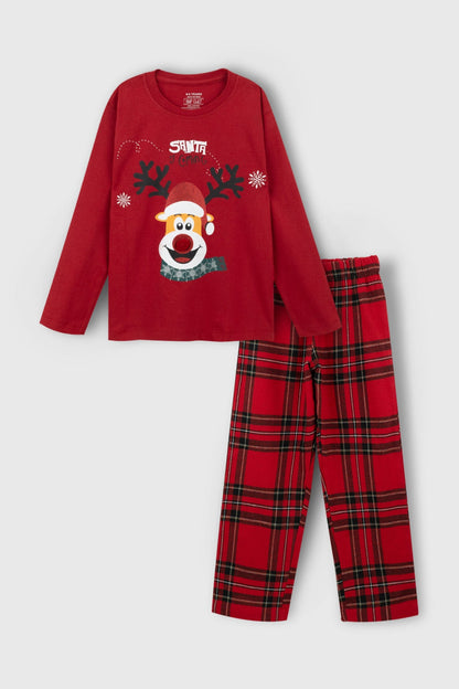 Red Nose Reindeer Pajama Set Nap Chief