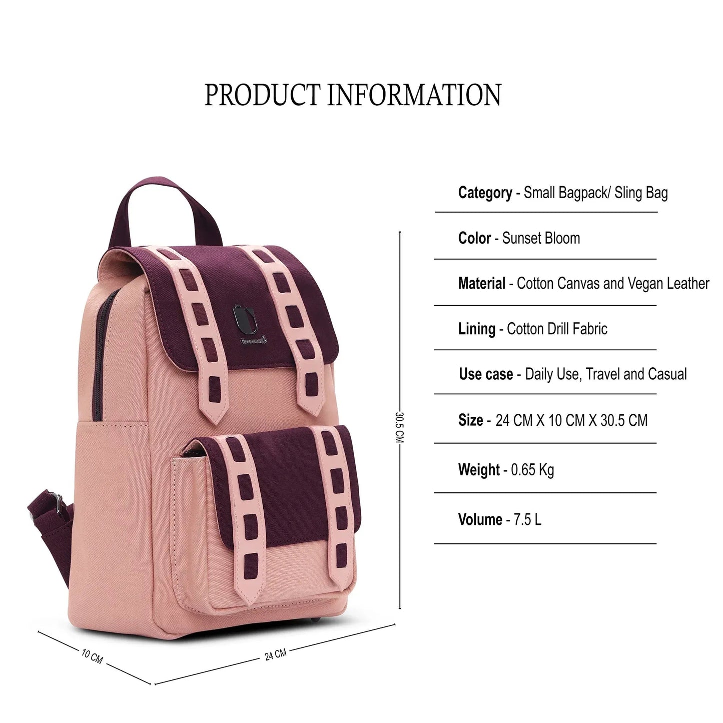 Pulse Pack - Sunset Bloom | Small Backpack / Sling Bag
