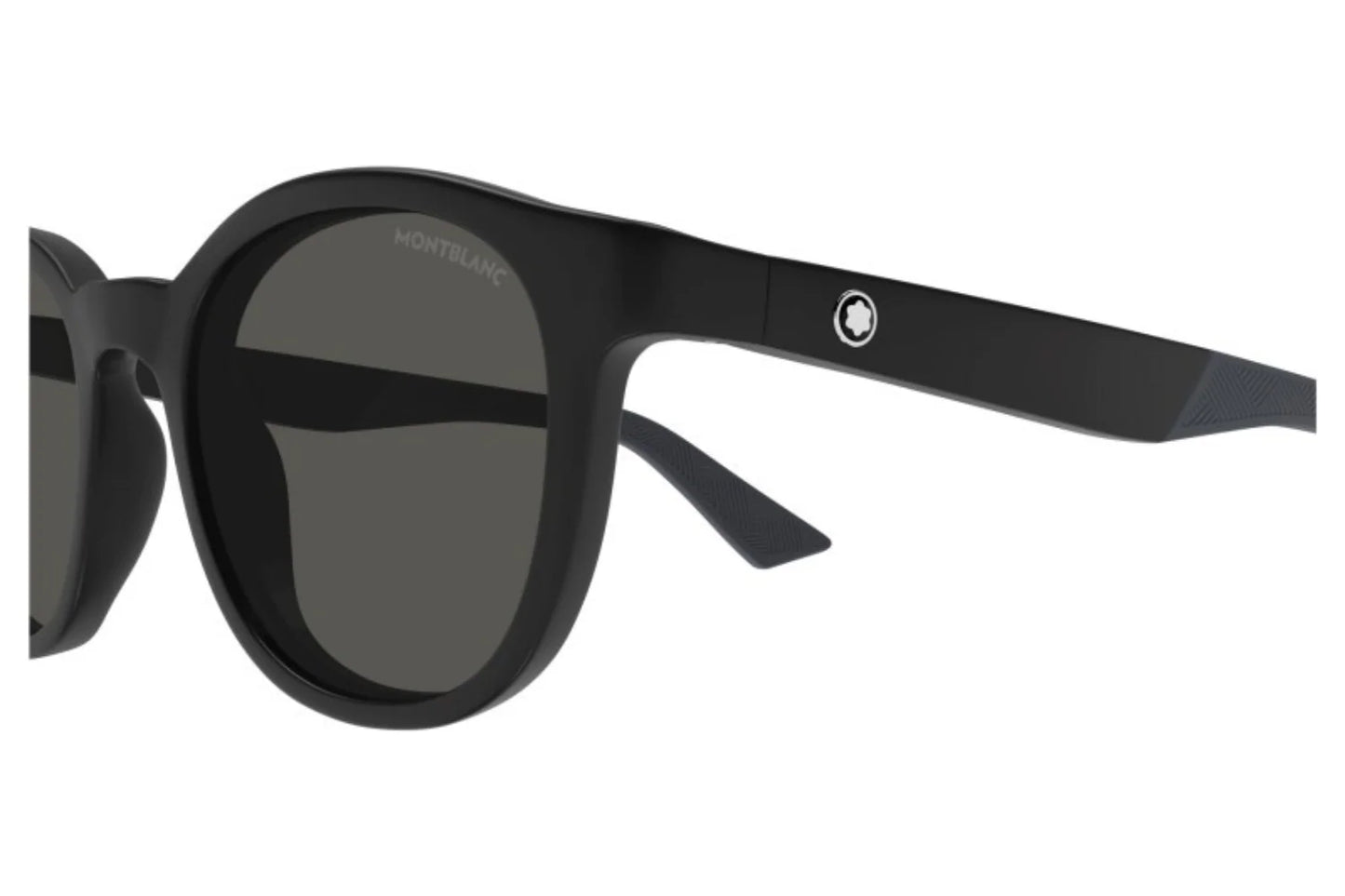 Mont Blanc Black Round Sunglasses