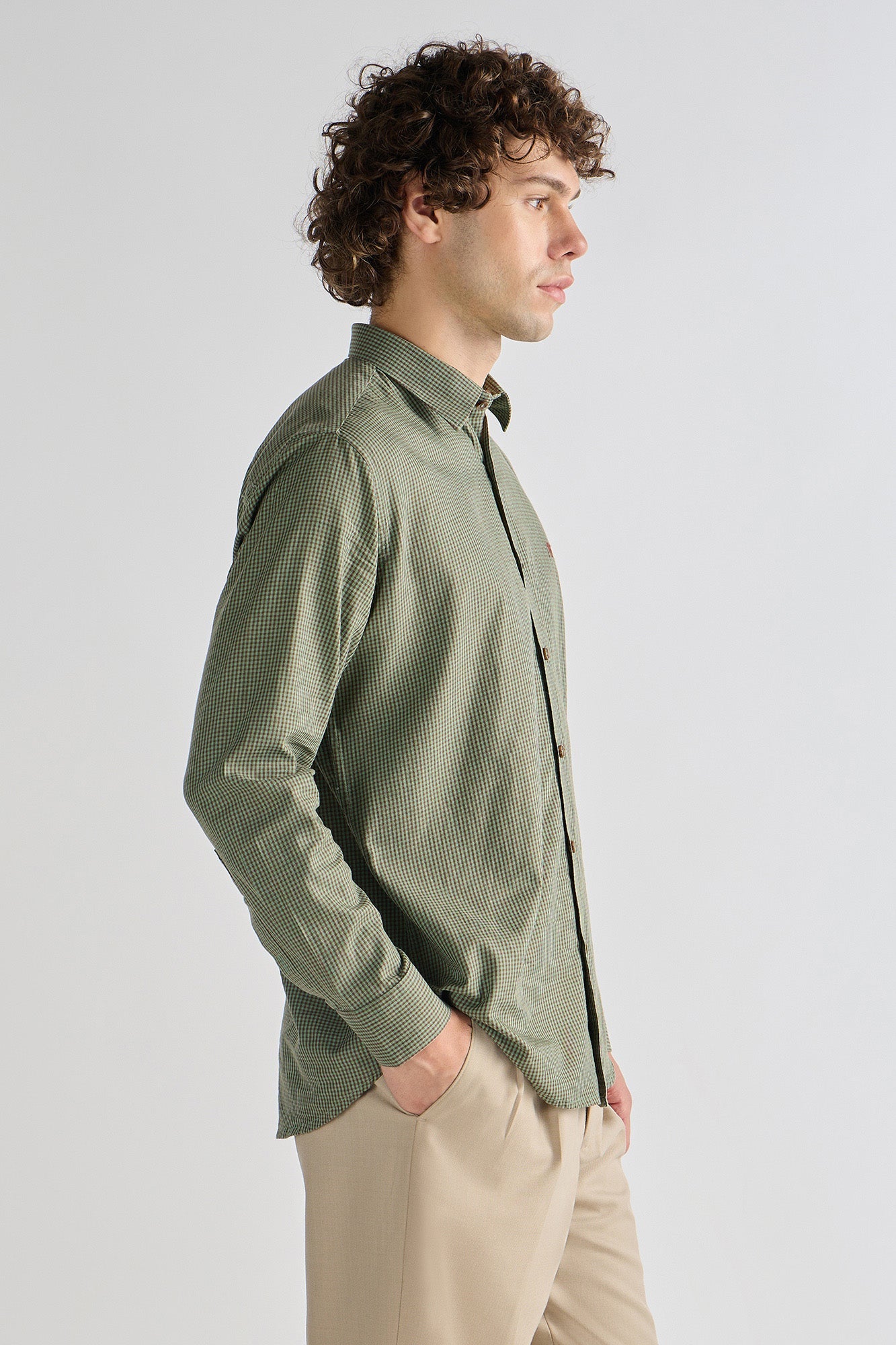 Green & Brown Check Shirt
