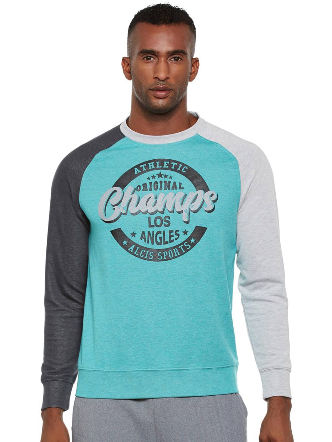 Alcis Mens Blue Sweat Shirt 146MSS219 146MSS219-S