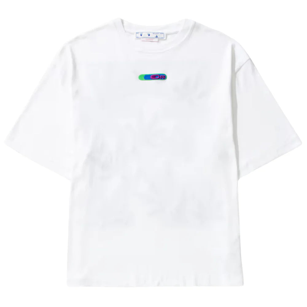 Off-White Weed Arrows Oversized Skate S/S T-Shirt White