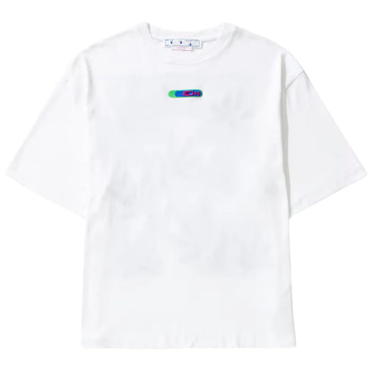 Off-White Weed Arrows Oversized Skate S/S T-Shirt White