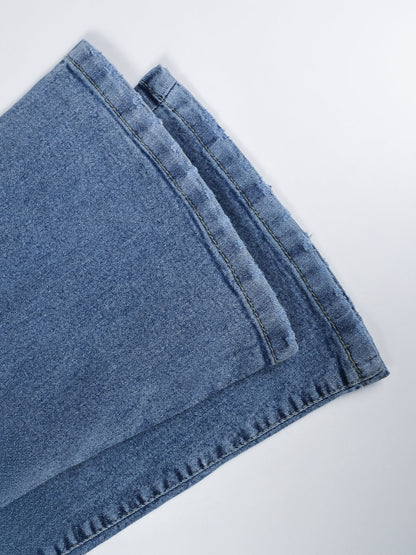 Stormy Blue Washed Bootcut Jeans