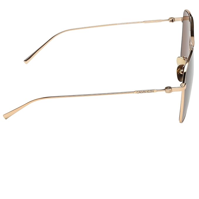 Calvin Klein Solid Square Brown Lens Men's Sunglasses