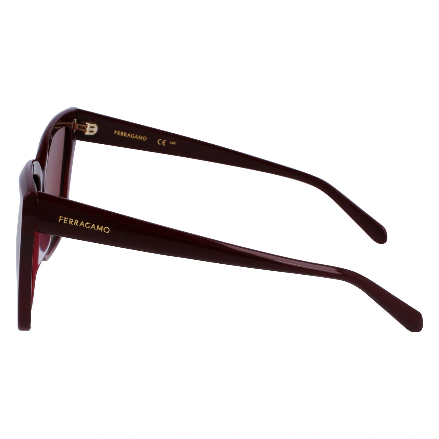 Salvatore Ferragamo Wine on Wine Rectangle Sunglasses