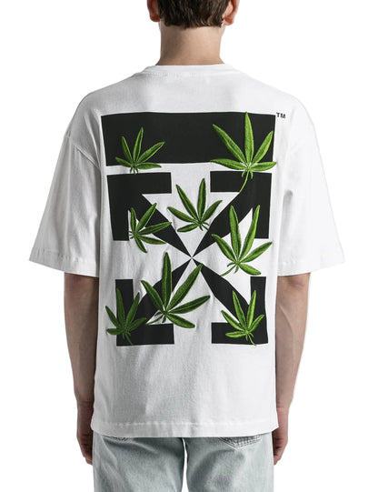 Off-White Weed Arrows Oversized Skate S/S T-Shirt White