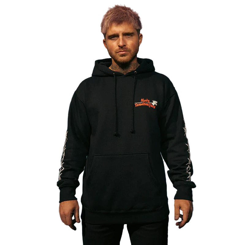 EMINEM SHADY DEMOLITION BARBED WIRE HOODIE (BLACK )