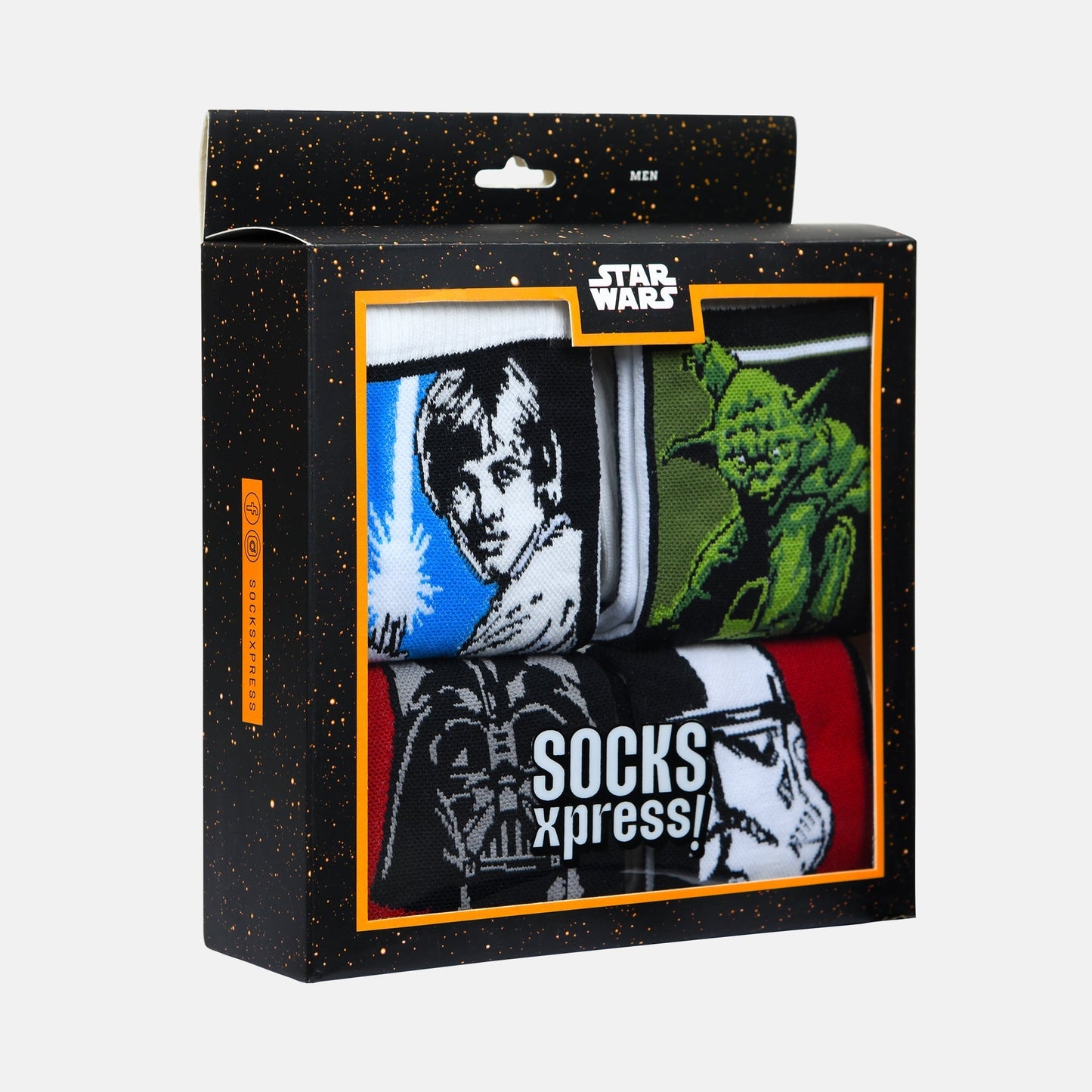 Men’s Star Wars Themed High Ankle Socks SocksXpress