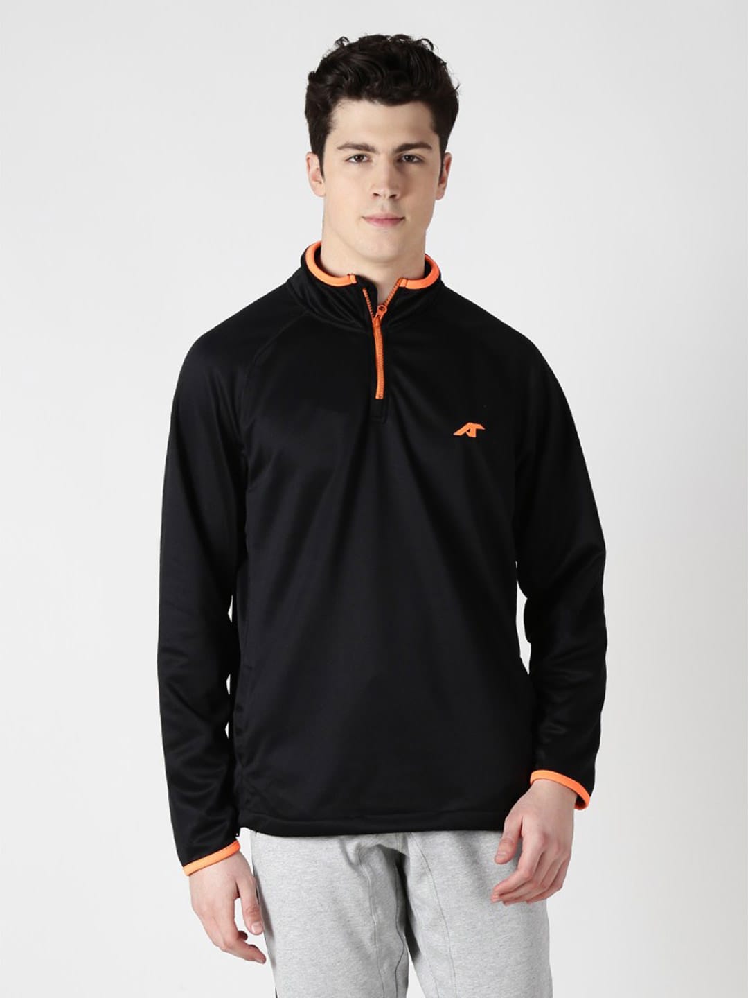 Alcis Mens Black Solid Sweatshirt 158MSS241 158MSS241-S
