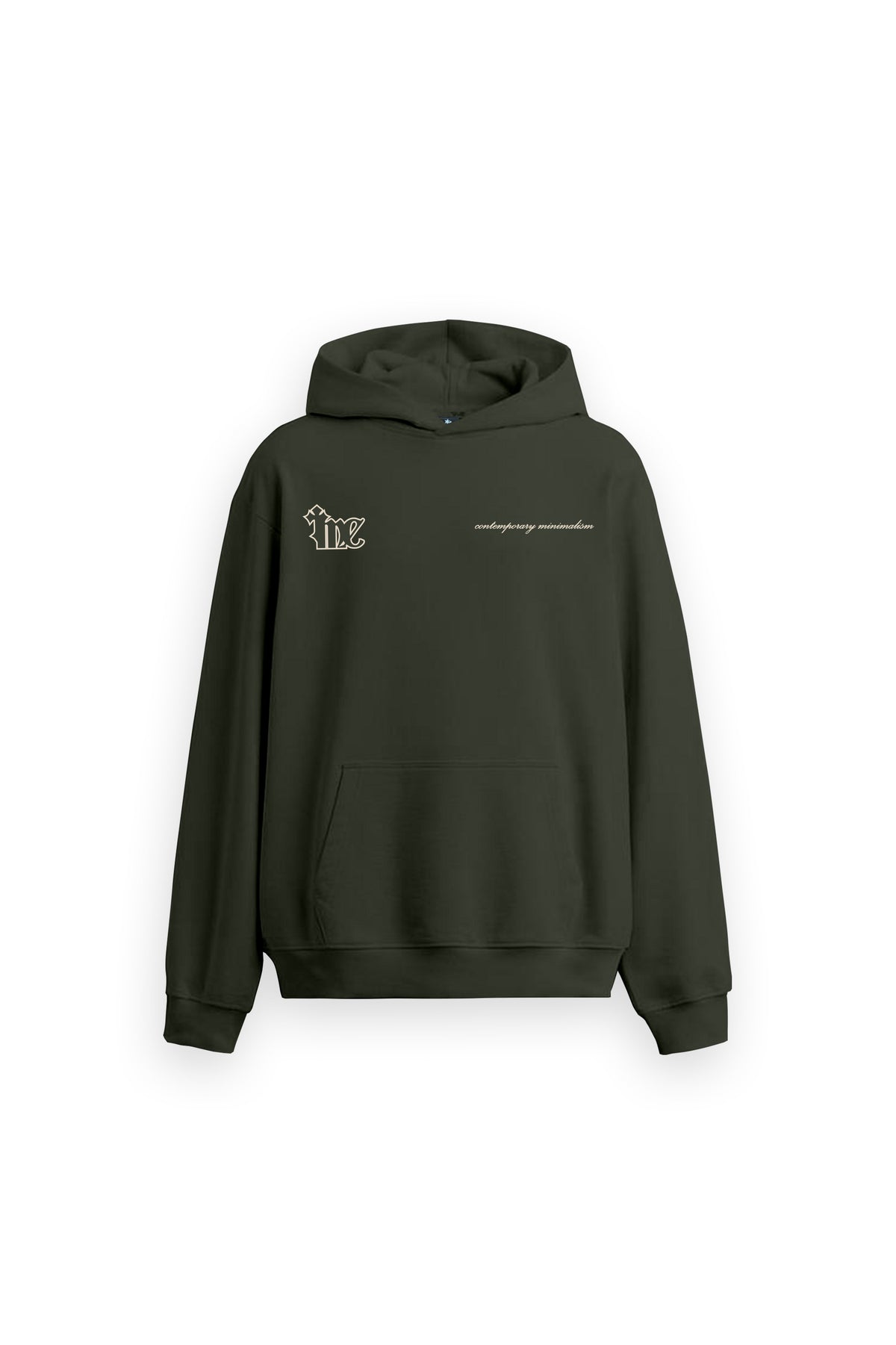 Shadow Line Printed Oversized Grey Hoodie Main Character