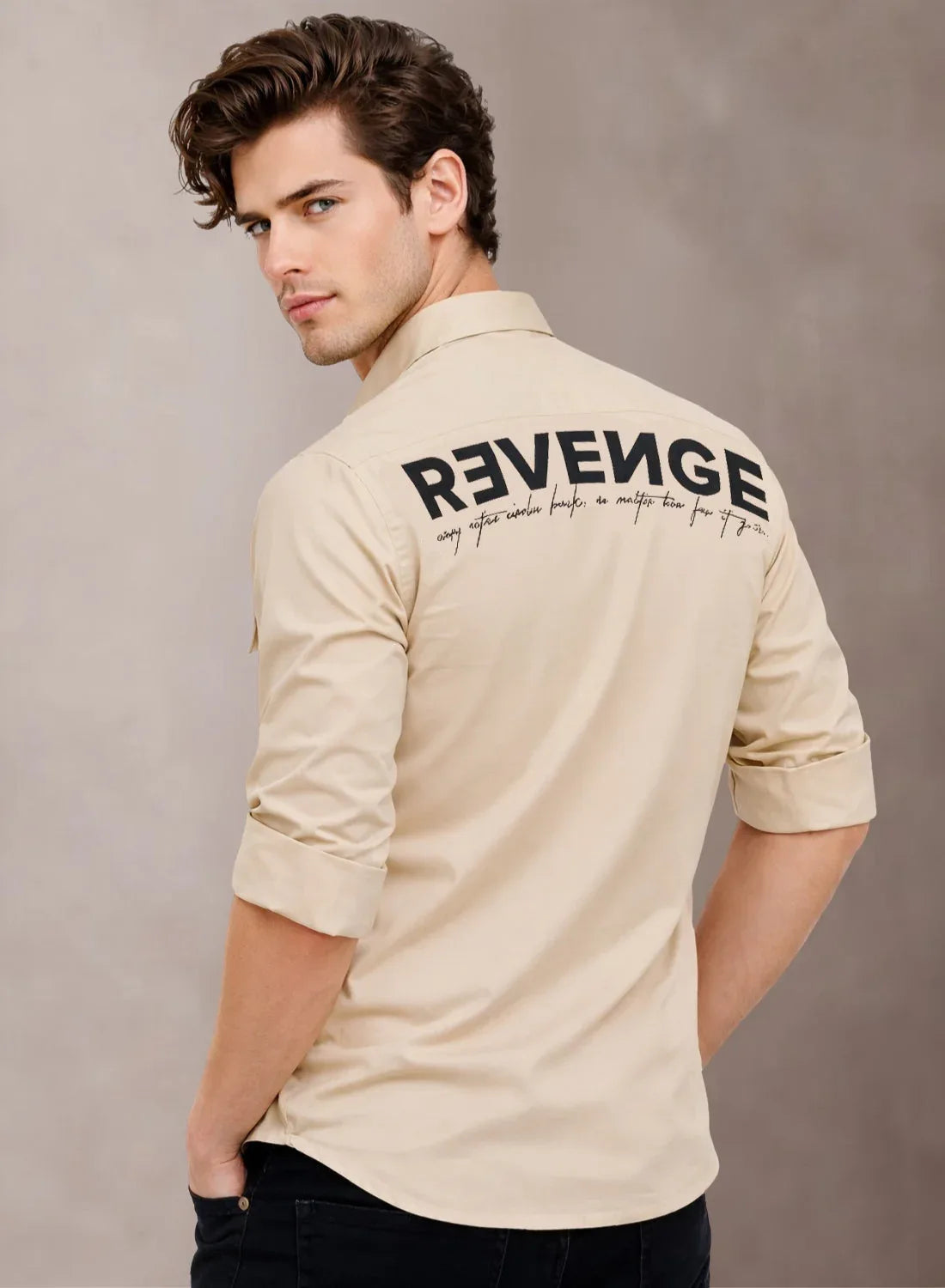 Adro Mens Cotton Twill Cargo Shirt Beige| Stylish Outdoor Travel Shirt Beige