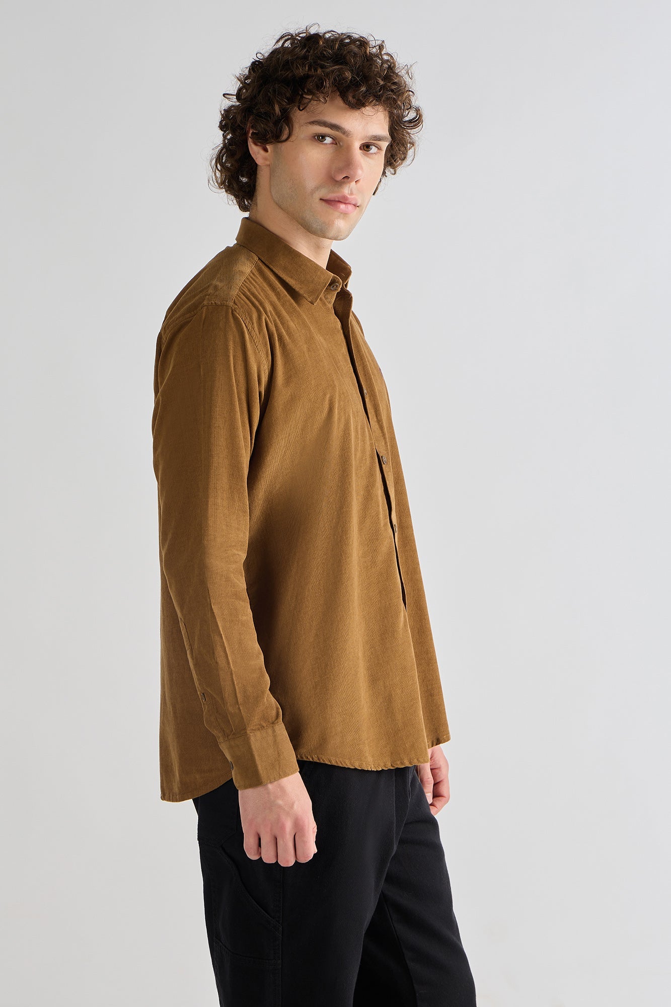 Rust Corduroy Shirt