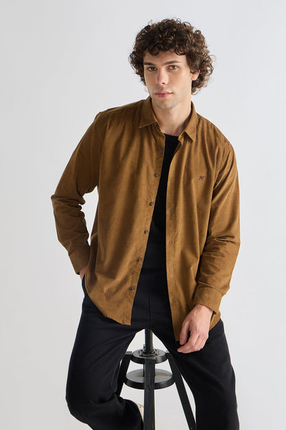 Rust Corduroy Shirt