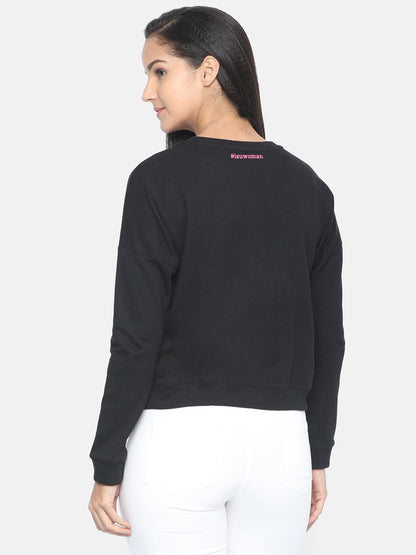Buy women sweatshirt|Black