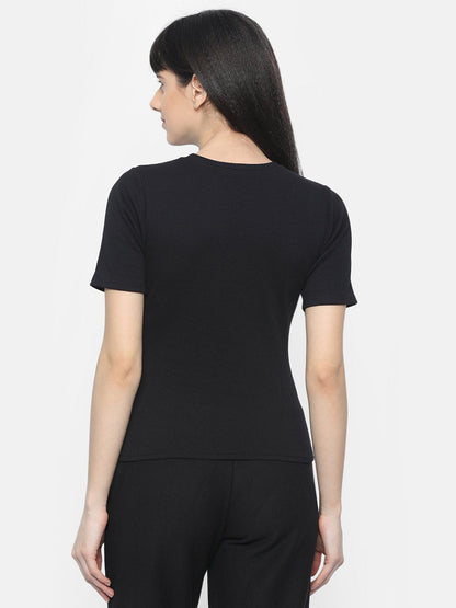 Buy black short sleeve top 