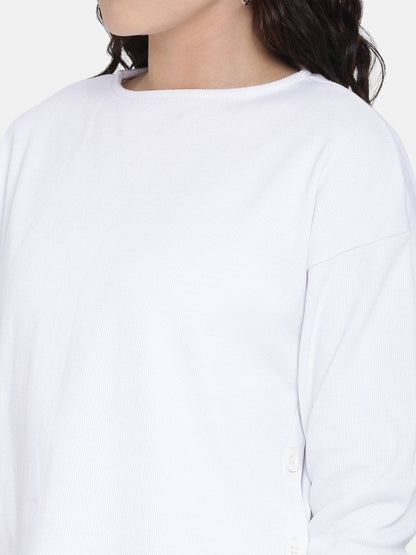 Buy women sweatshirt | white