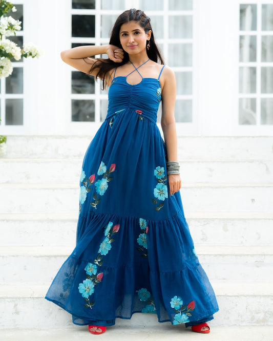 BUBBLEGUM HANDPAINT DRESS