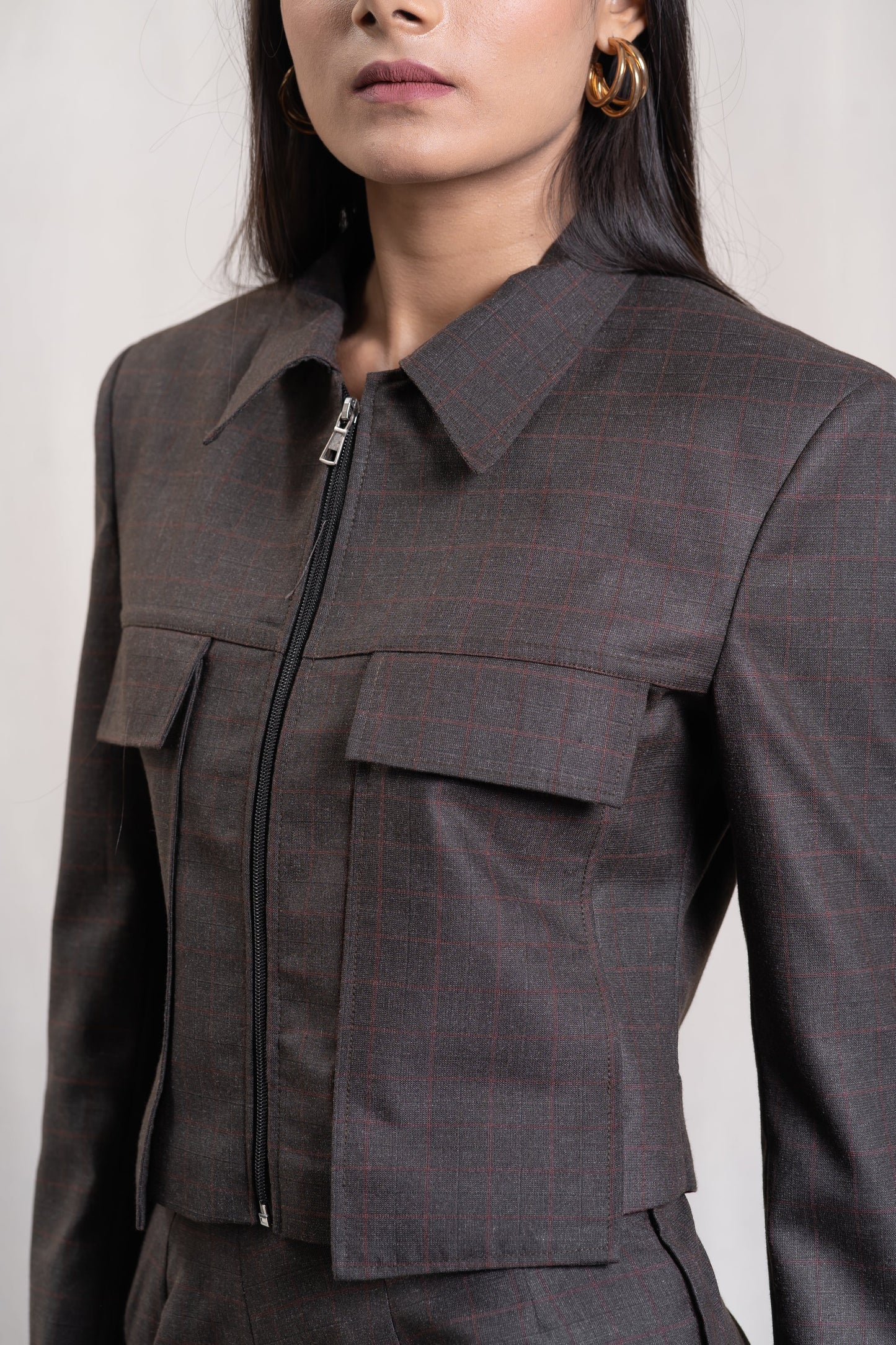 Crop Blazer for women's