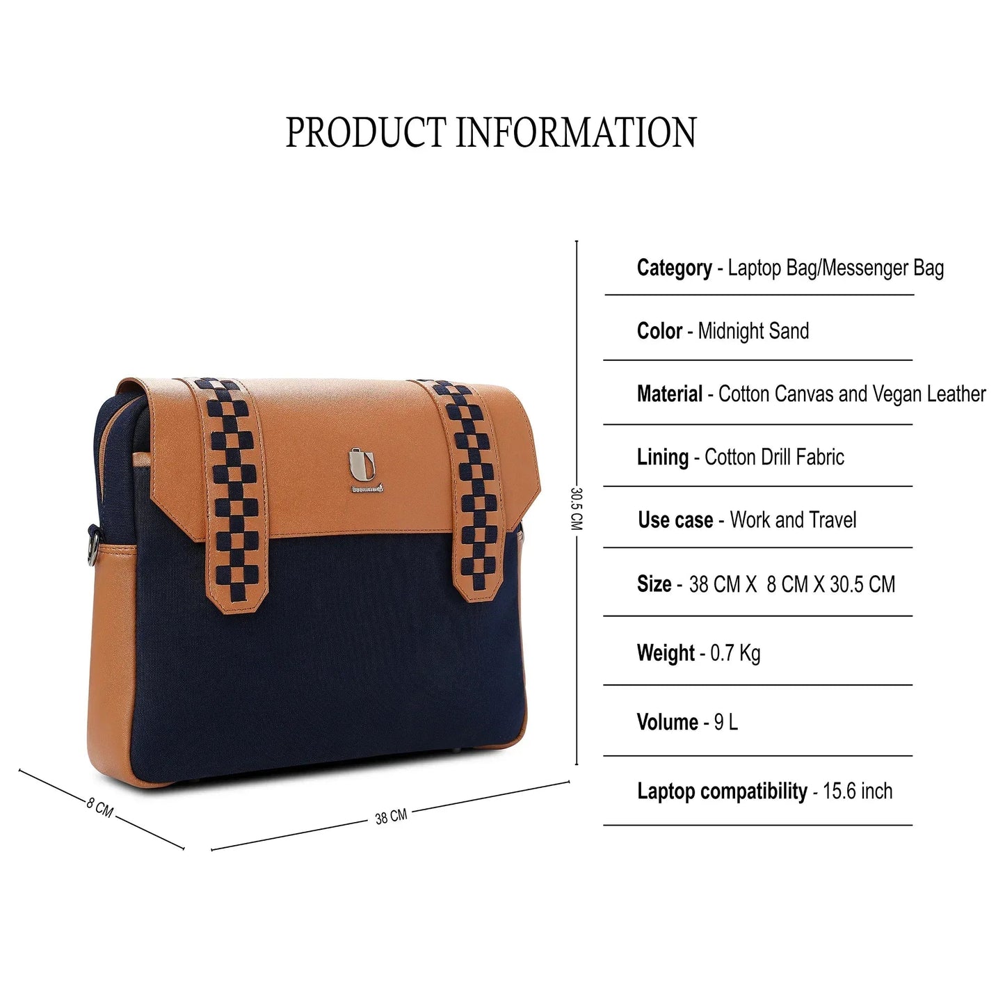 Soul Weave - Midnight Sand | Laptop Bag / Messenger Bag
