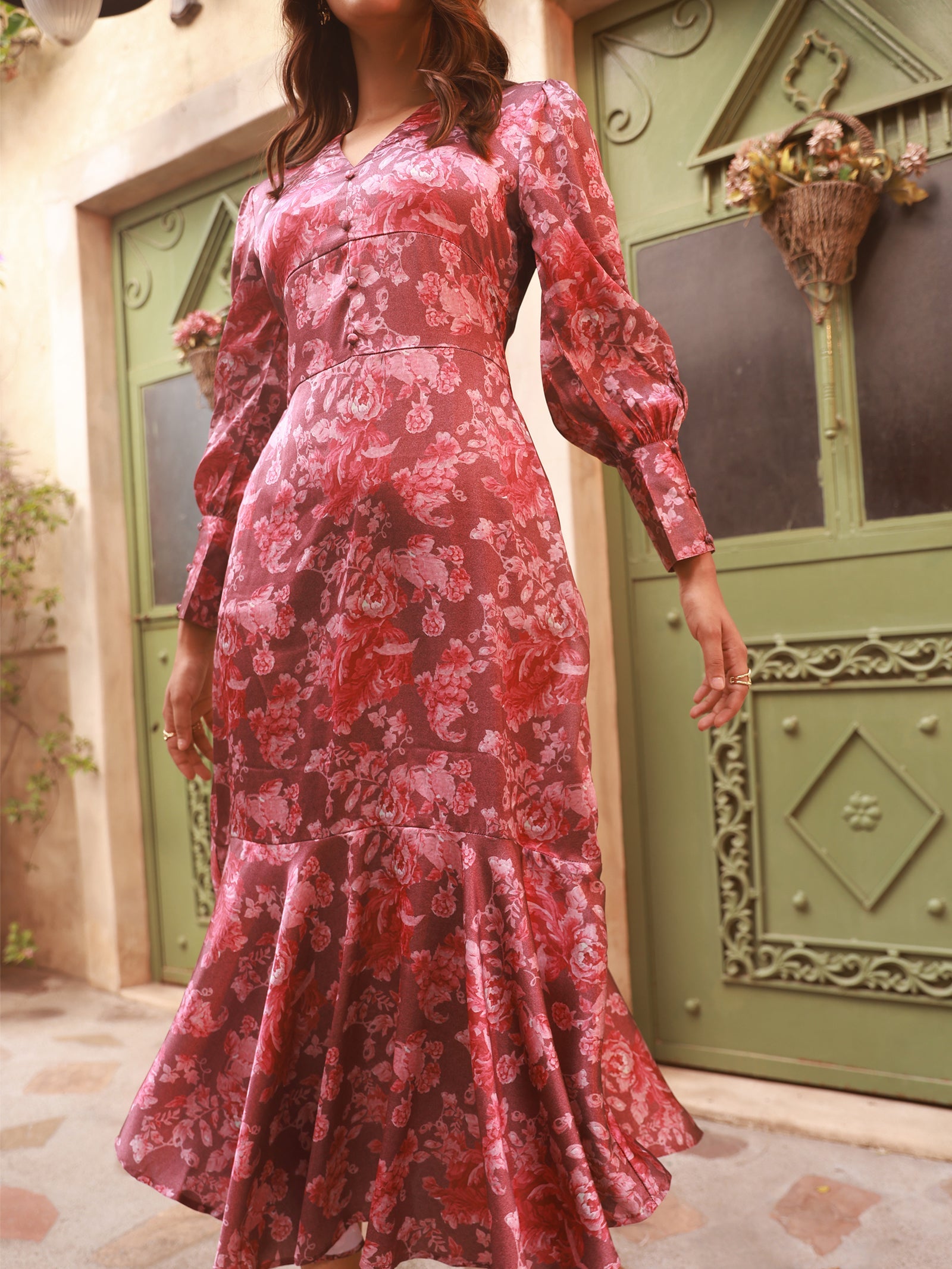 Buy Maxi Dress For Women In Full Sleeve 