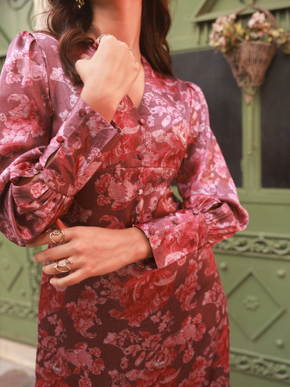 Buy Maxi Dress For Women In Full Sleeve 