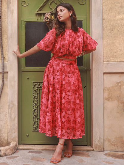 Red Co-Ord Set For Women