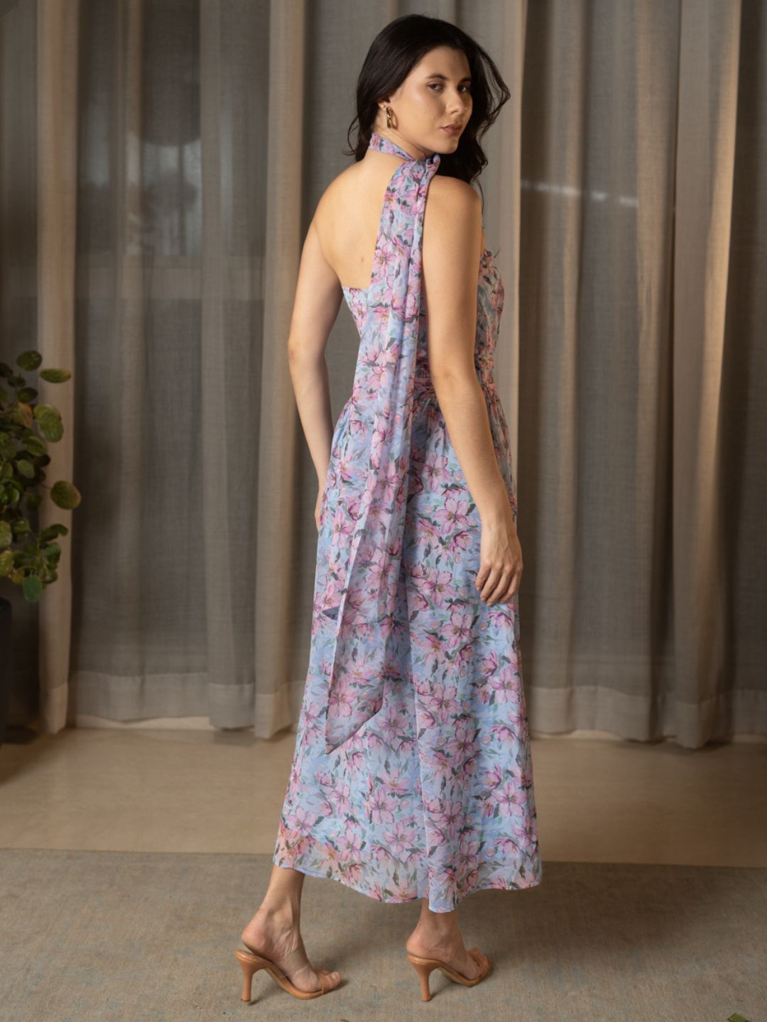 Floral printed dresses for women