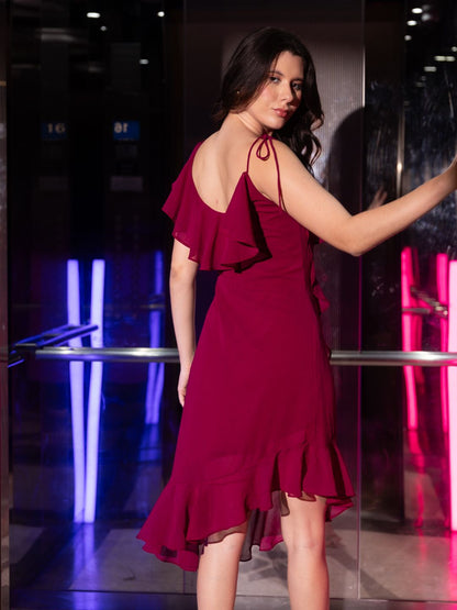  High-Low Midi Dress for Women