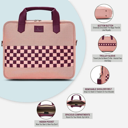 Zen Centre - Blush Bloom | Laptop Bag / Messenger Bag