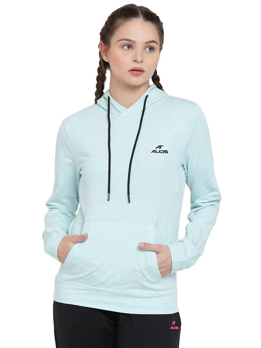 Alcis Men Blue Solid Hooded Sweatshirt 188WSS247 188WSS247-S