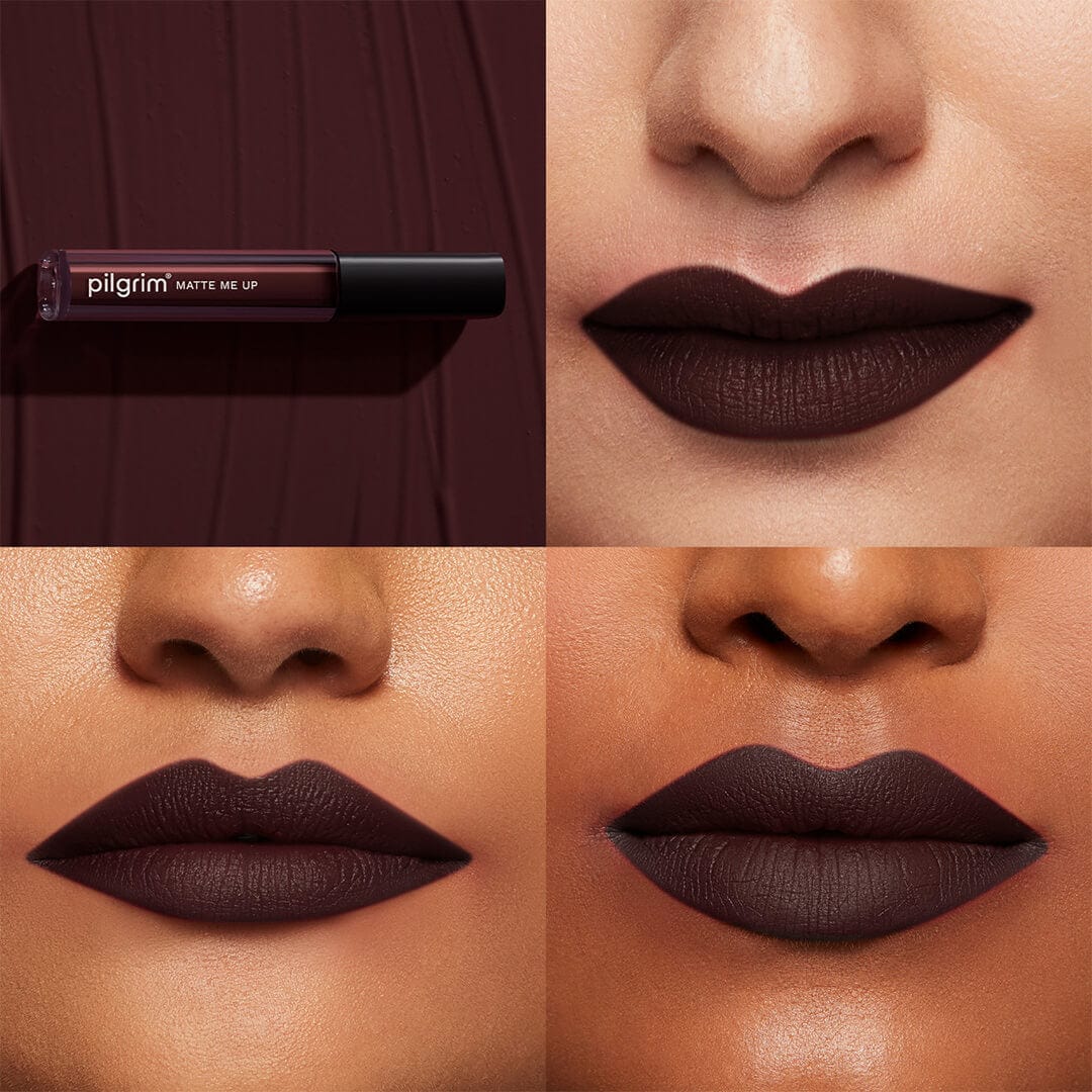 Pilgrim Matte Me Up Liquid Lipstick Dark Seduction 18 3 MILLI_LITRE