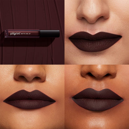 Pilgrim Matte Me Up Liquid Lipstick Dark Seduction 18 3 MILLI_LITRE