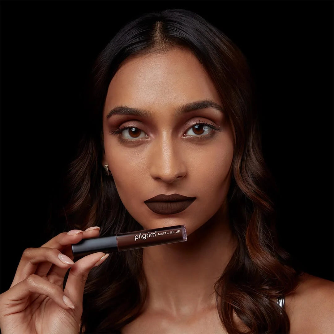 Pilgrim Matte Me Up Liquid Lipstick Dark Seduction 18 3 MILLI_LITRE