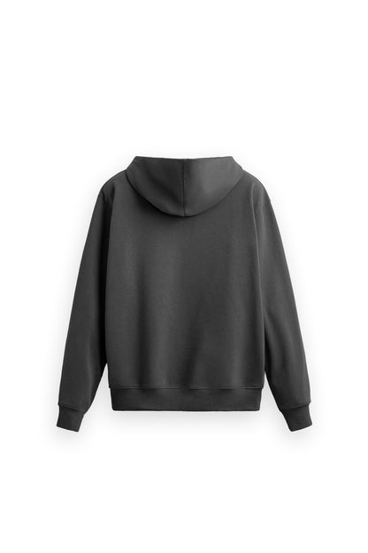 Nocture Printed Oversized Grey Hoodie Main Character