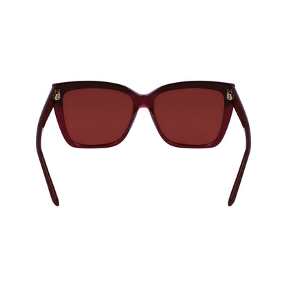 Salvatore Ferragamo Wine on Wine Rectangle Sunglasses