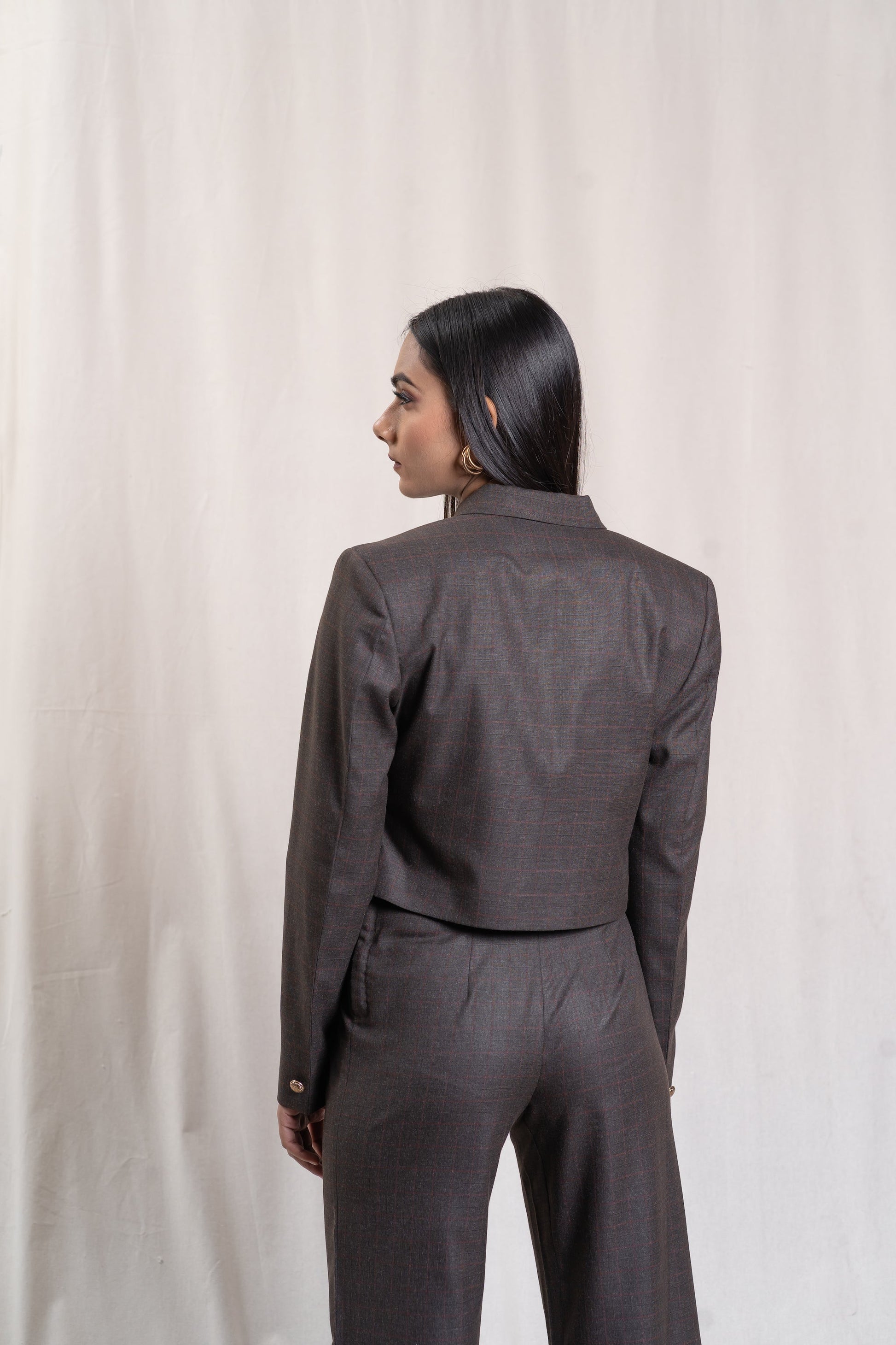 Crop Blazer for women, Back