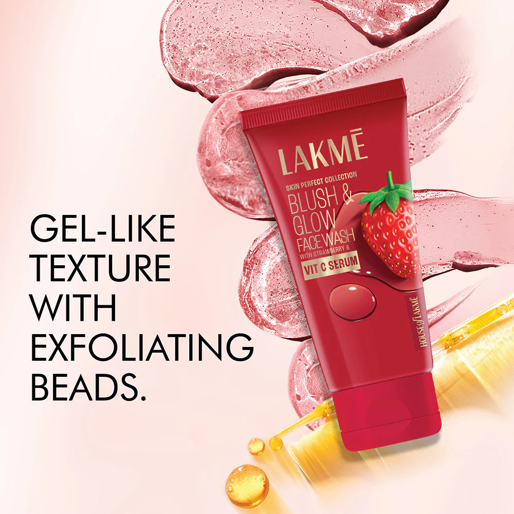 Lakme Paris Blush & Glow Strawberry & Vitamin C Serum Face Wash