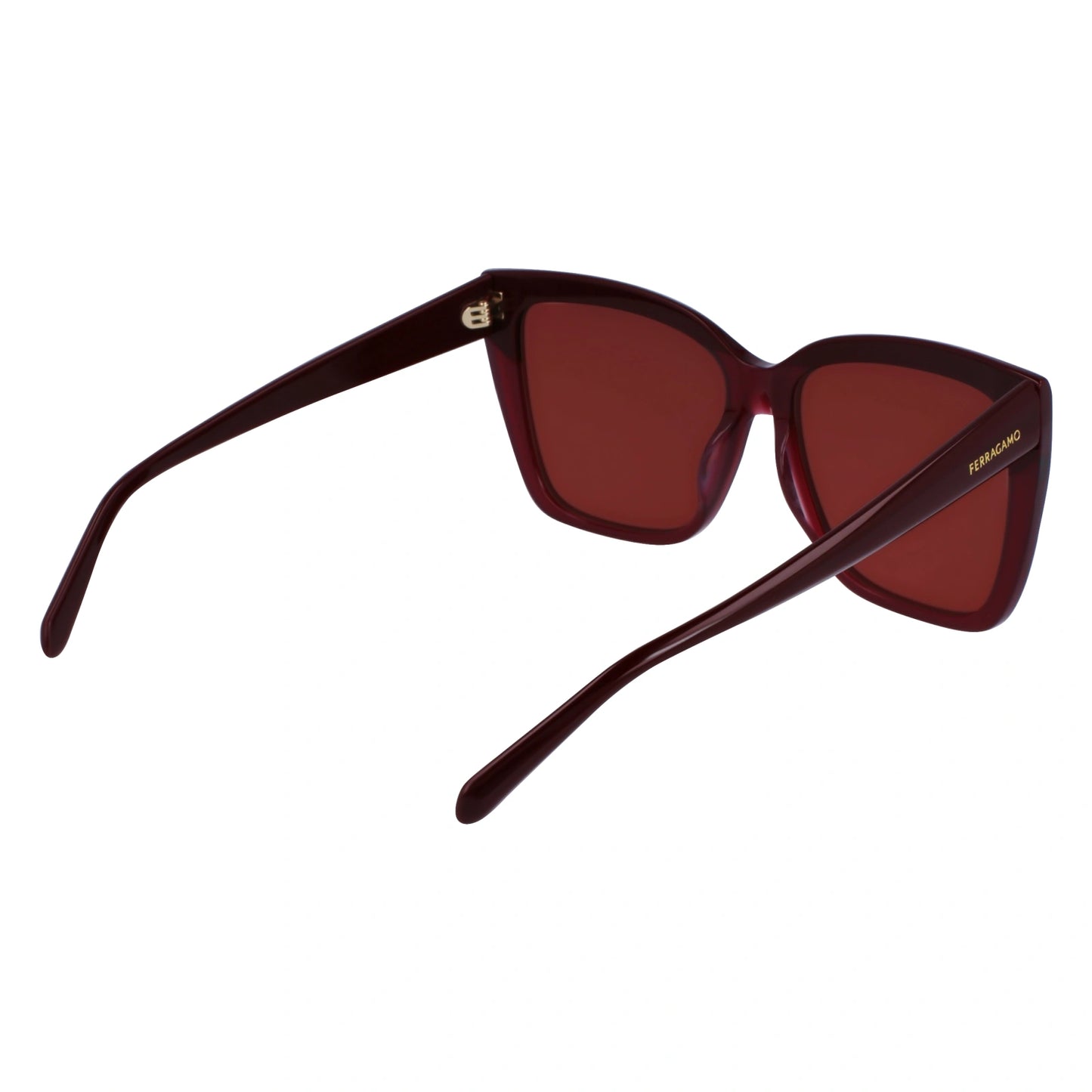 Salvatore Ferragamo Wine on Wine Rectangle Sunglasses